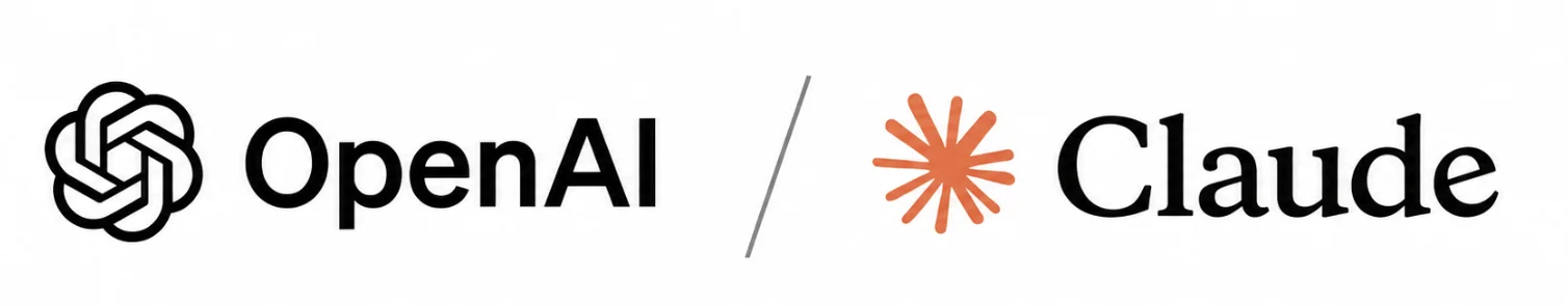OpenAI i Claude logotipi — Lexandro.ai integrira najnaprednije AI modele